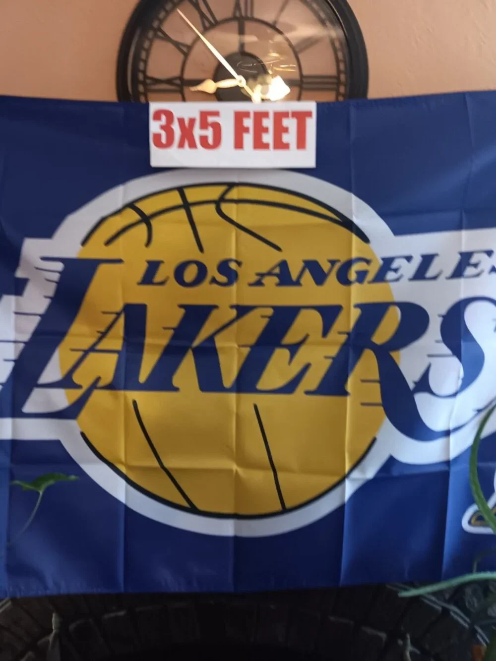 Los Angeles Lakers NBA 3X5 Feet Flag Banner Pole or Wall Hanging